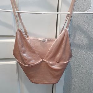 Velvet crop top